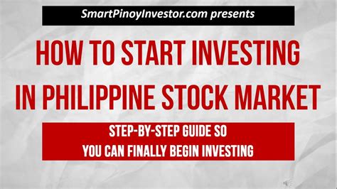 How To Start Investing in the Philippine Stock Market: .